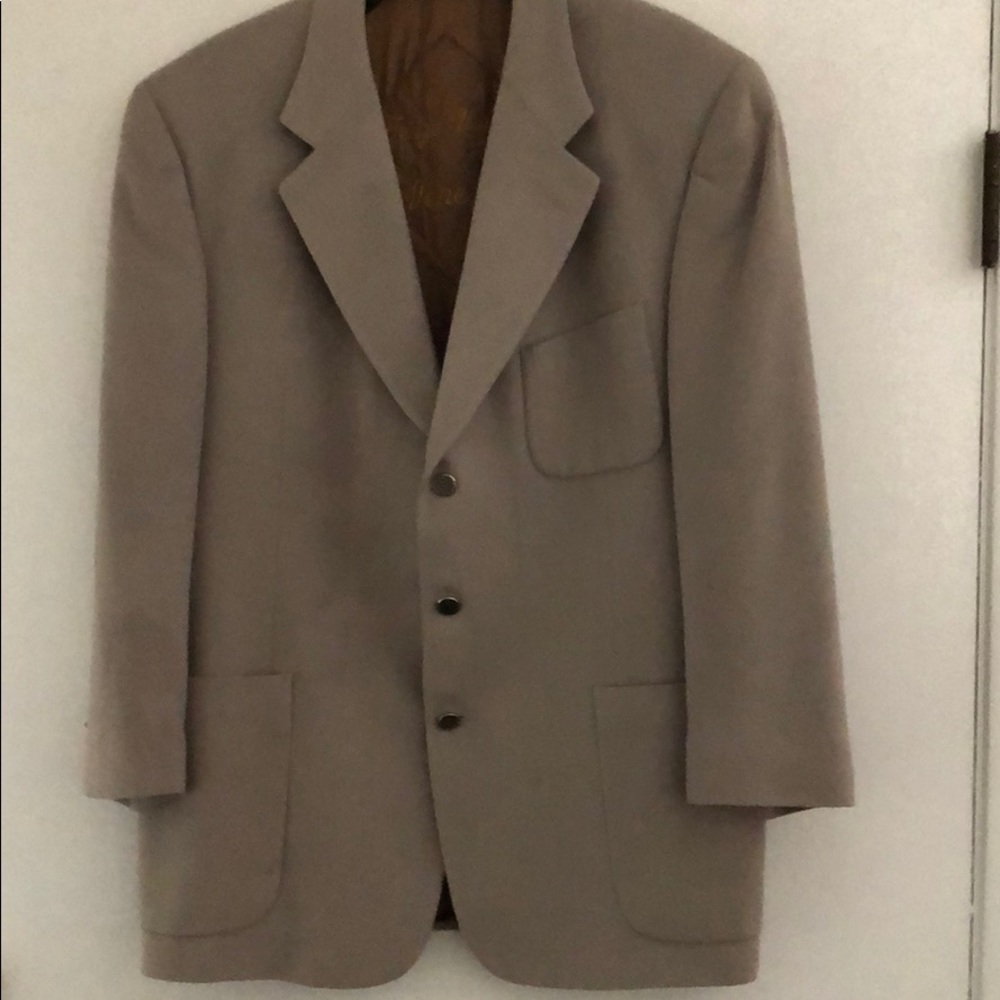 Italian made men’s camel wool suit jacket